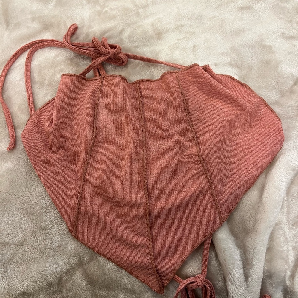 Pink Tie Top🩷